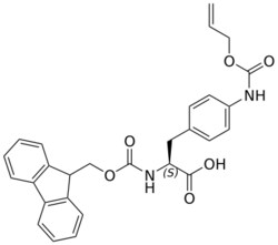 STA PHARMACEUTICAL US LLC&nbsp;Fmoc-L-Phe(4-NHAlloc)-OH | 25 g | CAS 220848-55-5 | InChIKey GBAZMYMQRKRVSH-VWLOTQADSA-N