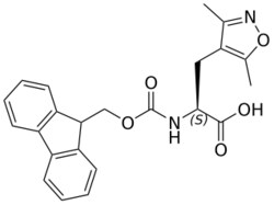 STA PHARMACEUTICAL US LLC&nbsp;(S)-2-(9-Fluorenylmethyloxycarbonylamino)-3-(3,5-dimethyl-4-isoxazolyl)propionic acid | 5 g | CAS 159611-06-0 | InChIKey DQESWGCEXNZDAY-NRFANRHFSA-N