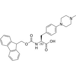 STA PHARMACEUTICAL US LLC&nbsp;(S)-2-((((9H-fluoren-9-yl)methoxy)carbonyl)amino)-3-(4-(4-methylpiperazin-1-yl)phenyl)propanoic acid | 25 g | InChIKey GBJQGPOAQWQMSH-MHZLTWQESA-N | MW 485.584