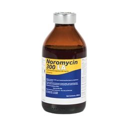Med Vet International&nbsp;Norbrook Noromycin 300 La (Oxytetracycline La 300), 300mg/mL, 250mL