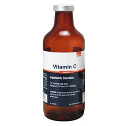 Med Vet International Vitamin C Injection, 250mL, Vet Label