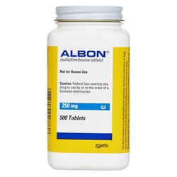 Med Vet International&nbsp;Zoetis Albon Tablets, 250mg, 500ct.