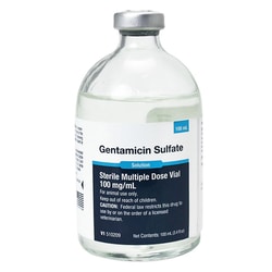 Med Vet International&nbsp;Gentamicin Injection (Generic Garamycin), 100mg/mL, 100mL