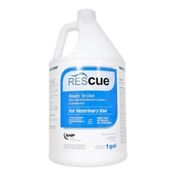 Med Vet International Rescue, Disinfectant Ready To Use, Liquid, One Step Disinfectant Cleaner And Deodorizer, 1 Gallon