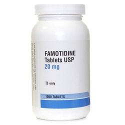 Med Vet International&nbsp;Famotidine Tablets, 20mg, 1000ct., Generic Pepcid