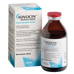 Med Vet International&nbsp;Zoetis Advocin, 180mg/mL, 250mL, Generic Of Danofloxacin