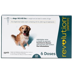 Med Vet International&nbsp;Revolution Teal For Dogs, 40.1-85 Lbs., 6-Pack
