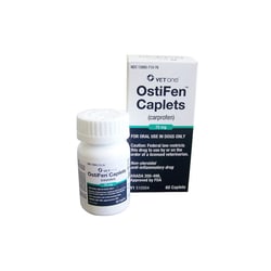 Med Vet International Ostifen (Carprofen) Caplets,Dogs,75mg,60 Count
