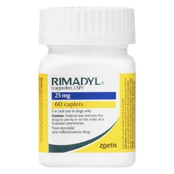 Med Vet International Zoetis Rimadyl 25mg, 60 Caplets