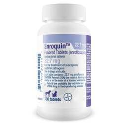 Med Vet International&nbsp;Enrofloxacin Tablets, 22.7mg, 100ct., Generic Baytril