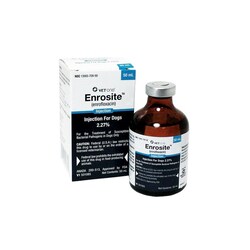 Med Vet International&nbsp;Enrosite (Enrofloxacin) 2.27% Injection For Dogs, 50mL, Each