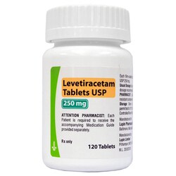 Med Vet International&nbsp;Levetiracetam Tablets, 250mg, 120ct., Generic Keppra