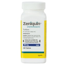 Med Vet International&nbsp;Zoetis Zeniquin Tablets, 50mg, 250ct.