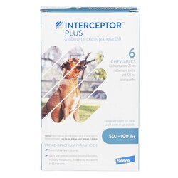 Med Vet International Interceptor Plus For Dogs, Blue, 50-100Lbs, 228mg,
