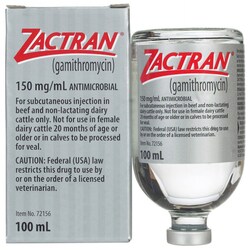 Med Vet International&nbsp;Zactran Injection, 150mg/mL, 100mL, Generic Gamithromycin