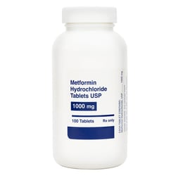 Med Vet International Metformin Hcl (Generic Glucophage) Tablets 1000mg,