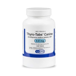 Med Vet International&nbsp;Thyro Tabs [Blue] 0.8mg, 1000 Tablets