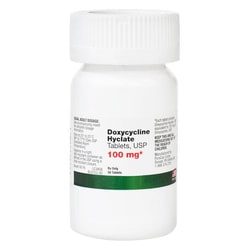 Med Vet International&nbsp;Doxycycline Hyclate Tablets (Oracea), 100mg, 50ct
