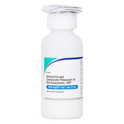 Med Vet International&nbsp;Amoxicillin/Clavulanic Acid Suspension (Augmentin), 400/57mg, 100mL