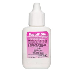 Med Vet International Baytril Otic Drops For Dogs, 15mL, Generic Enrofloxacin/Silver Sulfadiazine