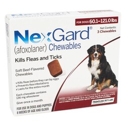 Med Vet International&nbsp;B.I Nexgard Chews, 60.1-121 Lbs., 3 Mo.