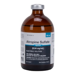 Med Vet International Atropine Sulfate Injection, 1/120 Grain, 100mL, Each