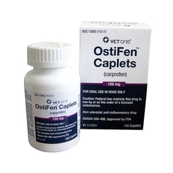 Med Vet International Ostifen (Carprofen) Caplets,Dogs,100mg,180 Count,