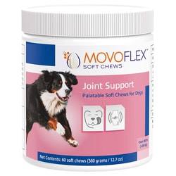 Med Vet International&nbsp;Movoflex Soft Chews Joint Support, Dogs, 80Lb And Up, 60/Bottle