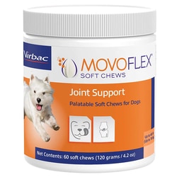 Med Vet International Movoflex Soft Chews Joint Support, Dogs, 0-40Lb, 60/Bottle