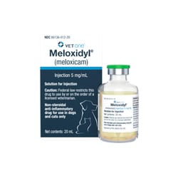 Med Vet International Meloxidyl (Meloxicam) Injection, 5mg/mL, 20mL, Each,