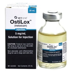 Med Vet International 5mg/mL Ostilox (Meloxicam) Injection, 20mL