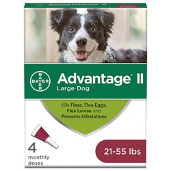 Med Vet International&nbsp;Advantage II, Dogs 21-55Lb, 4 Cards