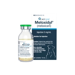 Med Vet International&nbsp;Meloxidyl (Meloxicam) Injection, 5mg/mL, 10mL, Each