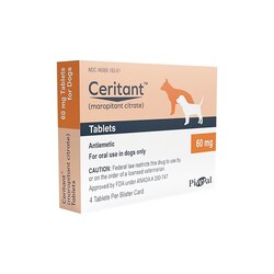 Med Vet International Maropitant Citrate Tablets, 60mg, 4 Tablets/Card