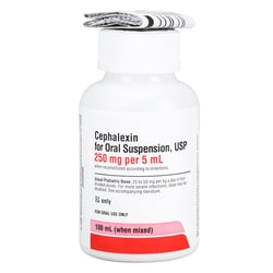 Med Vet International&nbsp;Cephalexin Oral Suspension, 250mg/5mL, 100mL, Mix Berry Flavor, Generic Keflex