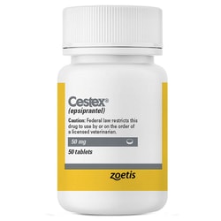 Med Vet International Zoetis, Cestex, Gray, 50mg, 50 Tablets