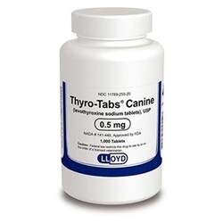 Med Vet International&nbsp;Thyro-Tabs Canine [White] 0.5mg, 1000 Tablets
