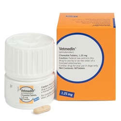 Med Vet International&nbsp;1.25mg Vetmedin (Pimobendan) Chewable Tablets, 50ct