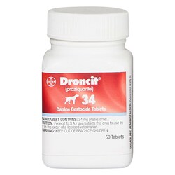 Med Vet International Droncit Canine Tablets, 34mg, 50 Tablets