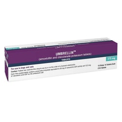 Med Vet International Umbrellin, (Amoxiclav), Tab, 375mg, 210 Tablets