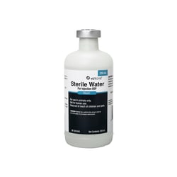 Med Vet International Sterile Water For Injection, Diluent, 250mL, Each