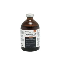 Med Vet International&nbsp;Vetrimycin 200 (Oxytetracycline Hydrochloride) Injection, Sterile Antibiotic, 100mL, Each