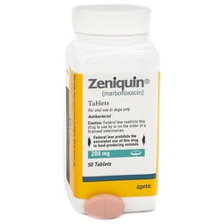 Med Vet International Zoetis Zeniquin Tablets, 200mg, 50ct.