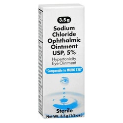 Med Vet International Sodium Chloride Ophthalmic Ointment 5%, 3.5gm, Quantity:
