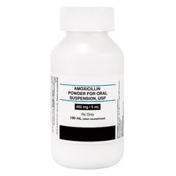 Med Vet International Amoxicillin Powder (Amoxil), 400mg/5mL, 100mL, Quantity: