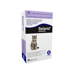 Med Vet International&nbsp;Selarid For Cats, 5.1 To 15 Pounds, Blue Label, 6 Dose
