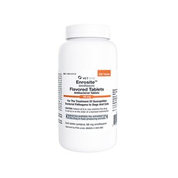 Med Vet International Enrosite (Enrofloxacin) Flavored Tablets, Antibacterial, 68mg, 250 Count