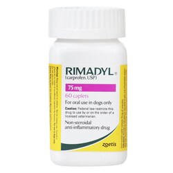 Med Vet International Zoetis, Rimadyl 75mg, 60 Caplets, Quantity: Pack