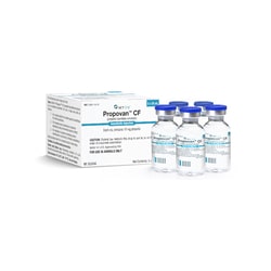 Med Vet International Rapanofal (Generic Propofol) Anesthetic Injection, 10mg, 20mL, 5/Pack
