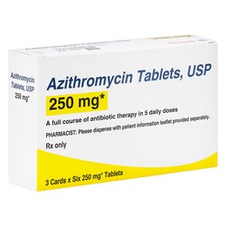 Med Vet International Azithromycin Tablets, 250mg, 3X6/Pack